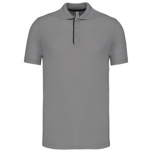 ProAct PA485 - SHORT SLEEVE PIQUE POLO SHIRT Silver/ Black