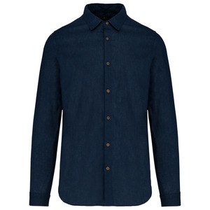 Kariban K588 - Mens long sleeve linen and cotton shirt