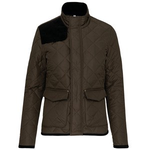 Kariban K6126 - Men’s quilted jacket Mossy Green / Black
