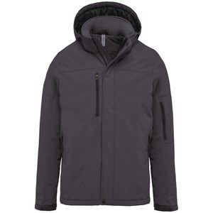 Kariban K650 - Mens hooded softshell lined parka