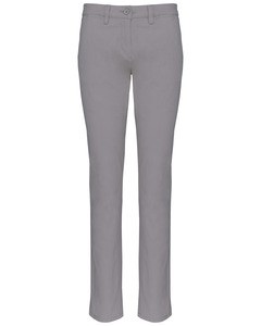 Kariban K741 - Ladies’ chino trousers Fine Grey