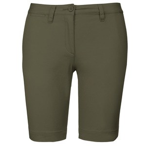 Kariban K751 - Ladies’ chino Bermuda shorts Light Khaki