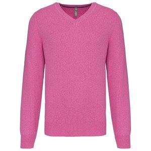 Kariban K982 - Premium V-neck jumper Candy Pink Heather