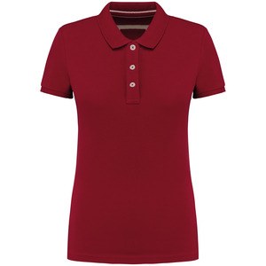 Kariban KV2207 - Ladies' vintage short sleeve polo shirt Vintage Dark Red