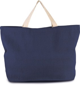 Kimood KI0260 - RUSTIC JUCO LARGE HOLD-ALL SHOPPER BAG Patriot Blue