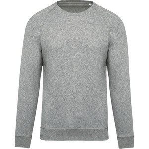 Kariban K480 - Men's organic cotton crew neck raglan sleeve sweatshirt Grey Heather