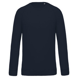 Kariban K480 - Men's organic cotton crew neck raglan sleeve sweatshirt Navy