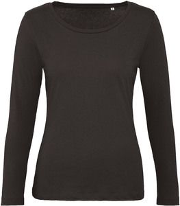 B&C CGTW071 - Ladies' organic Inspire long-sleeved T-shirt Black