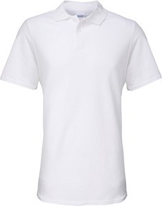 Gildan GI64800 - Softstyle Men's Double Piqué Polo Shirt White