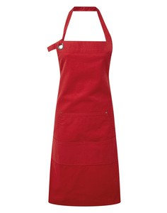 Premier PR137 - ‘Calibre’ bib apron Red