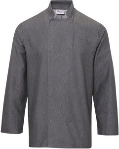 Premier PR660 - Denim Chef's jacket Grey Denim