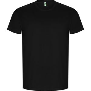 Roly CA6690 - GOLDEN Tubular short-sleeve t-shirt in organic cotton Black