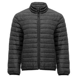 Roly RA5094 - FINLAND Men's quilted jacket with feather touch padding Heather Black