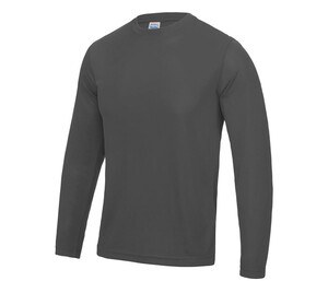 Just Cool JC002 - Breathable Long Sleeve Neoteric ™ T-Shirt Charcoal