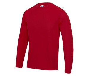 Just Cool JC002 - Breathable Long Sleeve Neoteric ™ T-Shirt Fire Red