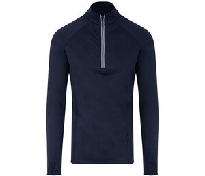 Just Cool JC030 - Zip-neck sports t-shirt French Navy
