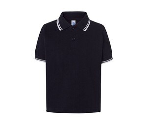 JHK JK205K - Contrasting children's polo shirt Navy / White