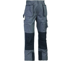 HEROCK HK018 - Pantalon de travail multi-poches Heather Grey/Black