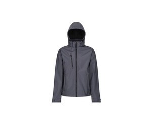 Regatta RGA701 - Men's softshell jacket with hood Seal Grey / Black