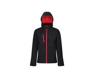 Regatta RGA701 - Men's softshell jacket with hood Black / Classic Red