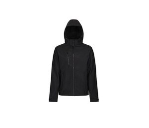 Regatta RGA701 - Men's softshell jacket with hood Black / Black