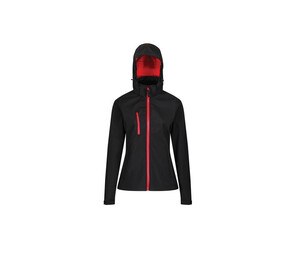 Regatta RGA702 - Women's softshell jacket with hood Black / Classic Red