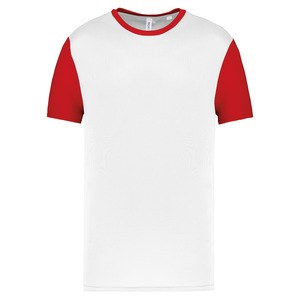 Proact PA4023 - Aikuisten Bicolour lyhythihainen t-paita White / Sporty Red