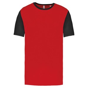 Proact PA4023 - Aikuisten Bicolour lyhythihainen t-paita Sporty Red / Black