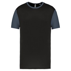 Proact PA4023 - Aikuisten Bicolour lyhythihainen t-paita Black / Sporty Grey