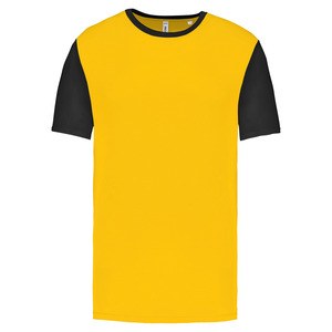 Proact PA4023 - Aikuisten Bicolour lyhythihainen t-paita Sporty Yellow / Black