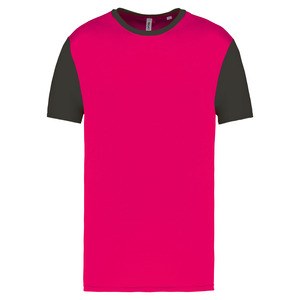 Proact PA4023 - Aikuisten Bicolour lyhythihainen t-paita Sporty Pink / Dark Grey