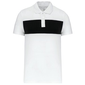 Proact PA493 - Adult short-sleeved polo-shirt White / Black