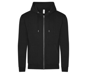 AWDIS JH250 - Sweat capuche zippé organique Deep Black