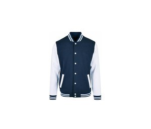 BUILD YOUR BRAND BYB004 - Veste baseball Navy / White