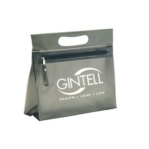 GiftRetail IT2558 - MOONLIGHT Läpinäkyvä kosmetiikkalaukku Black