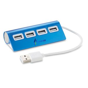GiftRetail MO8853 - ALUHUB USB keskitin Blue