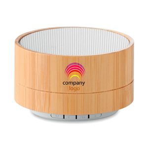 GiftRetail MO9609 - SOUND BAMBOO Bambu kaiutin White