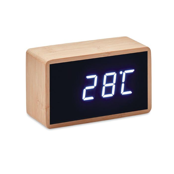 GiftRetail MO9921 - MIRI CLOCK Bambu herätyskello