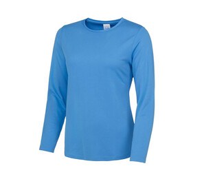 Just Cool JC012 - Neoteric ™ Women's Breathable Long Sleeve T-Shirt Sapphire Blue