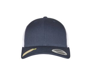 FLEXFIT 6606RT - CLASSICS RECYCLED RETRO TRUCKER CAP 2-TONE Navy / White