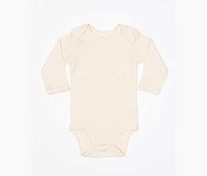 BABYBUGZ BZ030 - BABY LONG SLEEVE BODYSUIT Organic Natural