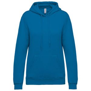 Kariban K473 - Ladies’ hooded sweatshirt Tropical Blue