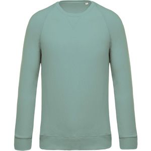 Kariban K480 - Men's organic cotton crew neck raglan sleeve sweatshirt Sage