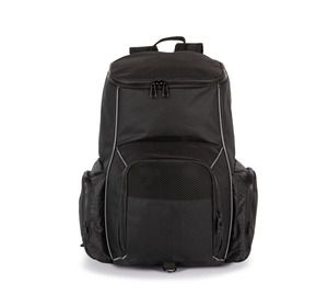 Kimood KI0176 - Recycled waterproof sports backpack with object holder Black