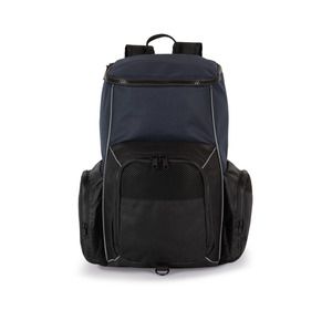 Kimood KI0176 - Recycled waterproof sports backpack with object holder Navy / Black