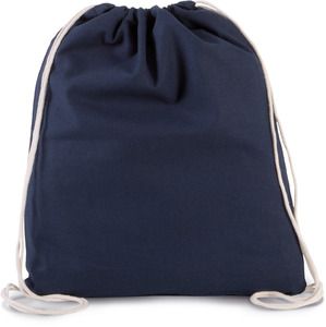 Kimood KI0147 - ORGANIC COTTON SMALL DRAWSTRING BAG Navy