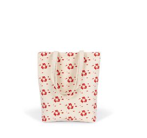 Kimood KI7202 - Patterned shopping bag Natural / Red