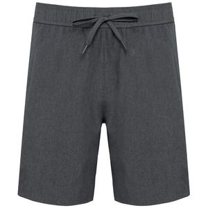 PROACT PA1030 - Padel men’s two-tone shorts Marl Dark Grey / Black