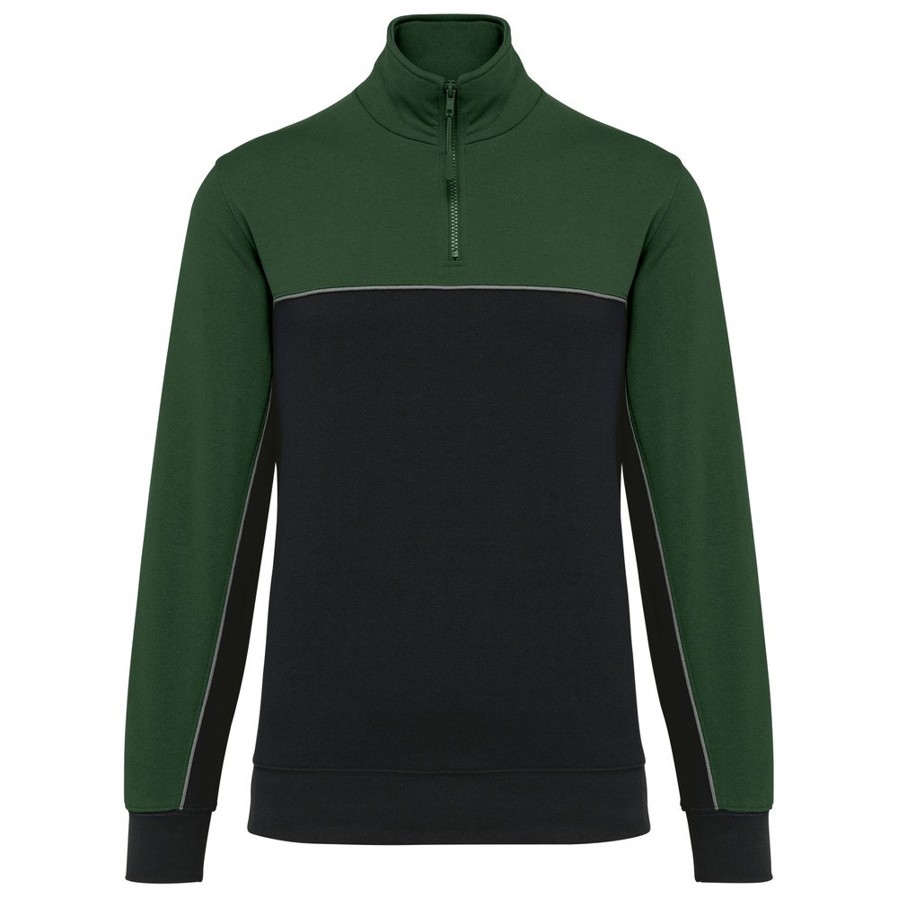 WK. Designed To Work WK404 - Unisex zipped neck eco-friendly sweatshirt