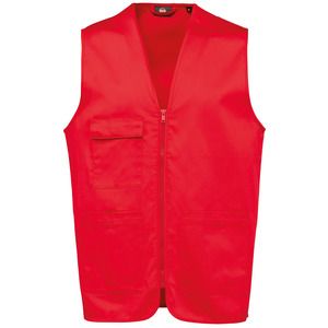 WK. Designed To Work WK608 - Unisex polycotton multi-pocket vest